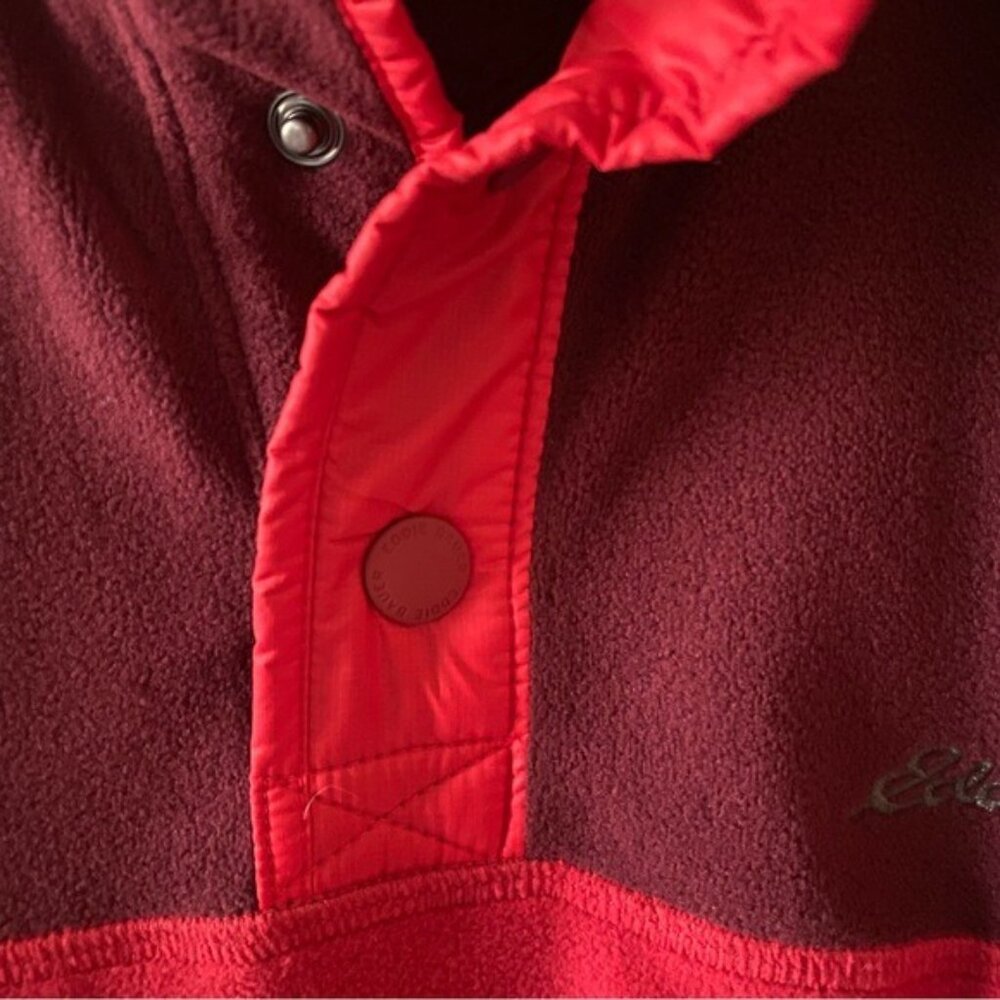 NWT Eddie Bauer Men's 1/4-Snap Long-Sleeved Quest Fleece Pullover Size L - Picture 3 of 11